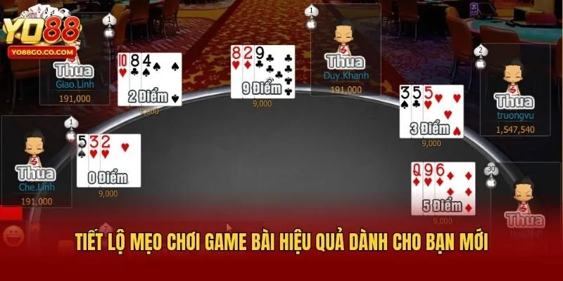Tiết lộ mẹo chơi game bài hiệu quả dành cho bạn mới